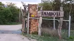 The entrance to Tamboti Tented camps 