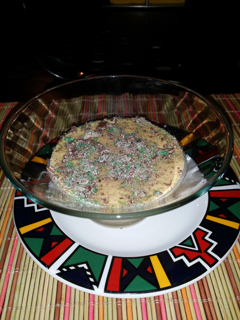 lovely peppermint and caramel tart