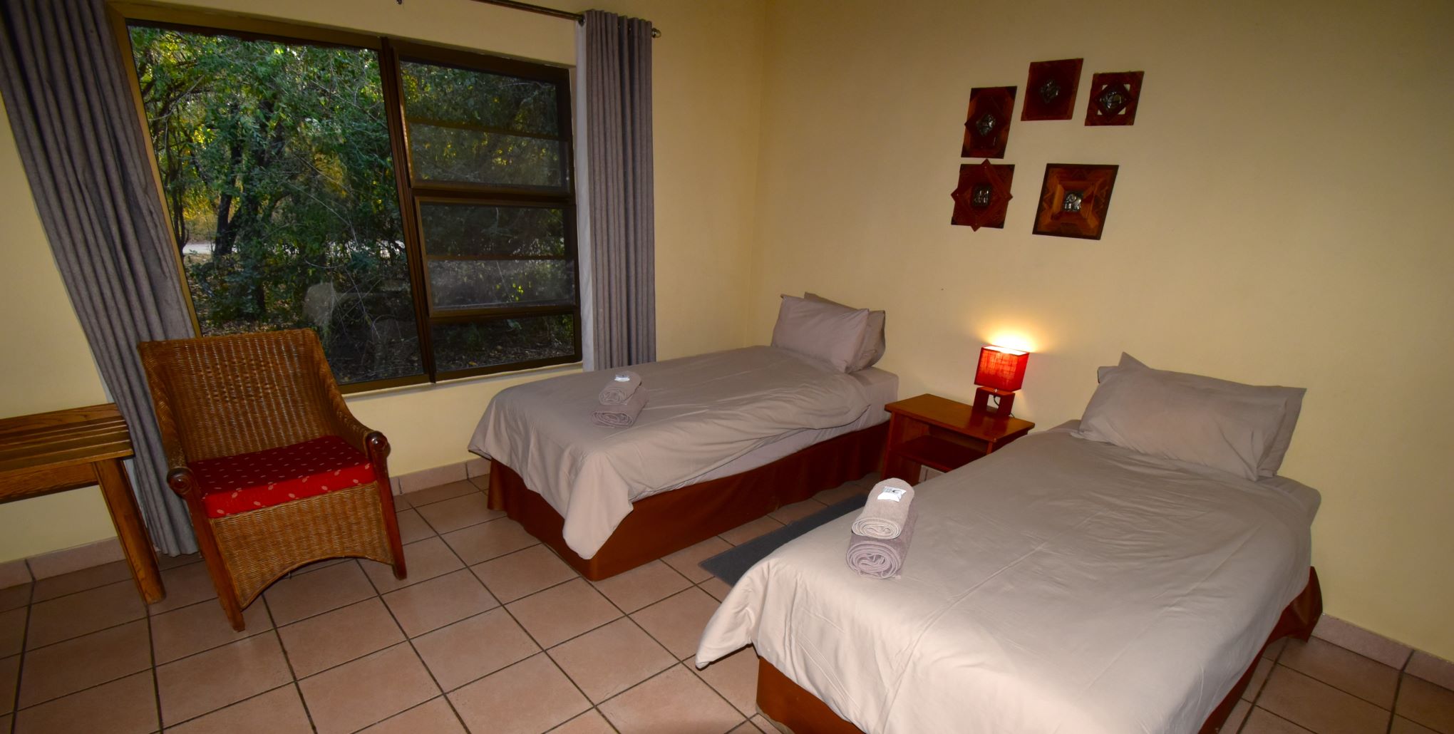 The 2nd bedroom at Talamati Camp in the KNP The 2nd bedroom at Talamati Camp in the KNP