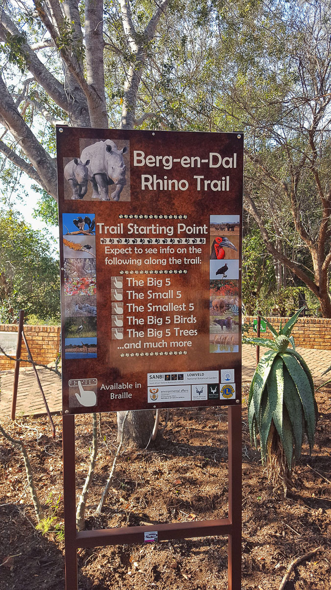 Berg en Dal camps Rhino walking trail