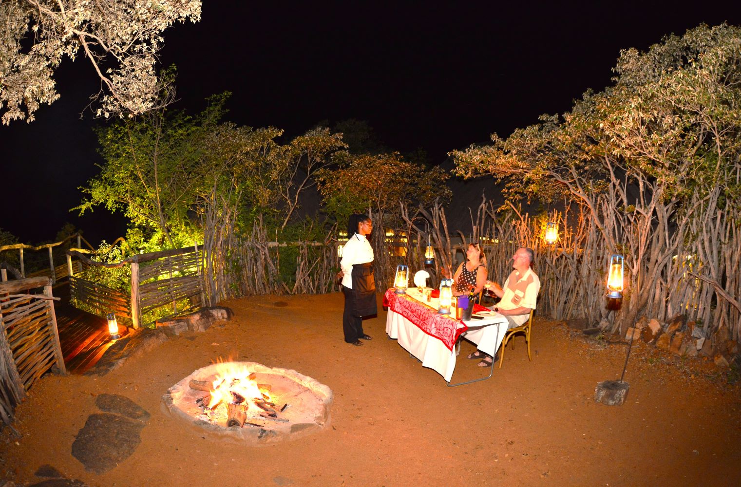 Boma dinner at Buffalo Ridge Lodge in Madikwe