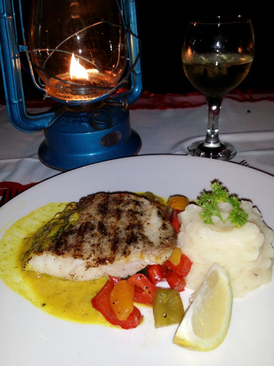 Fish and mash at Buffalo Ridge Lodge Madikwe