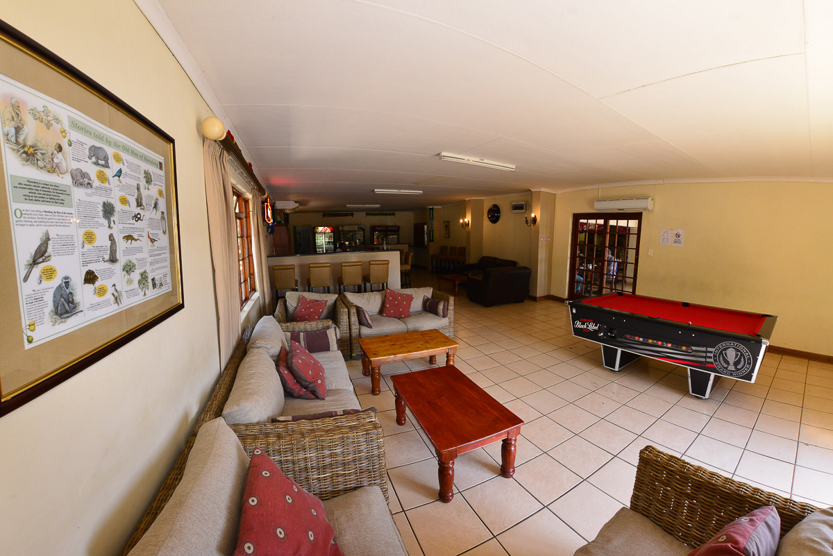 Bakgatla games room and lounge area
