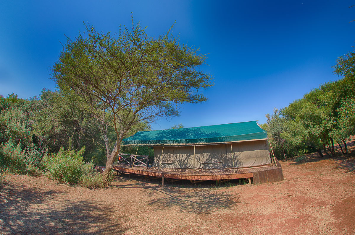 HDR image of Bakgatla safari tent