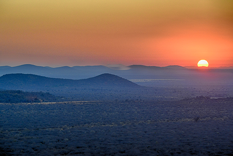 Sunrise over Madikwe