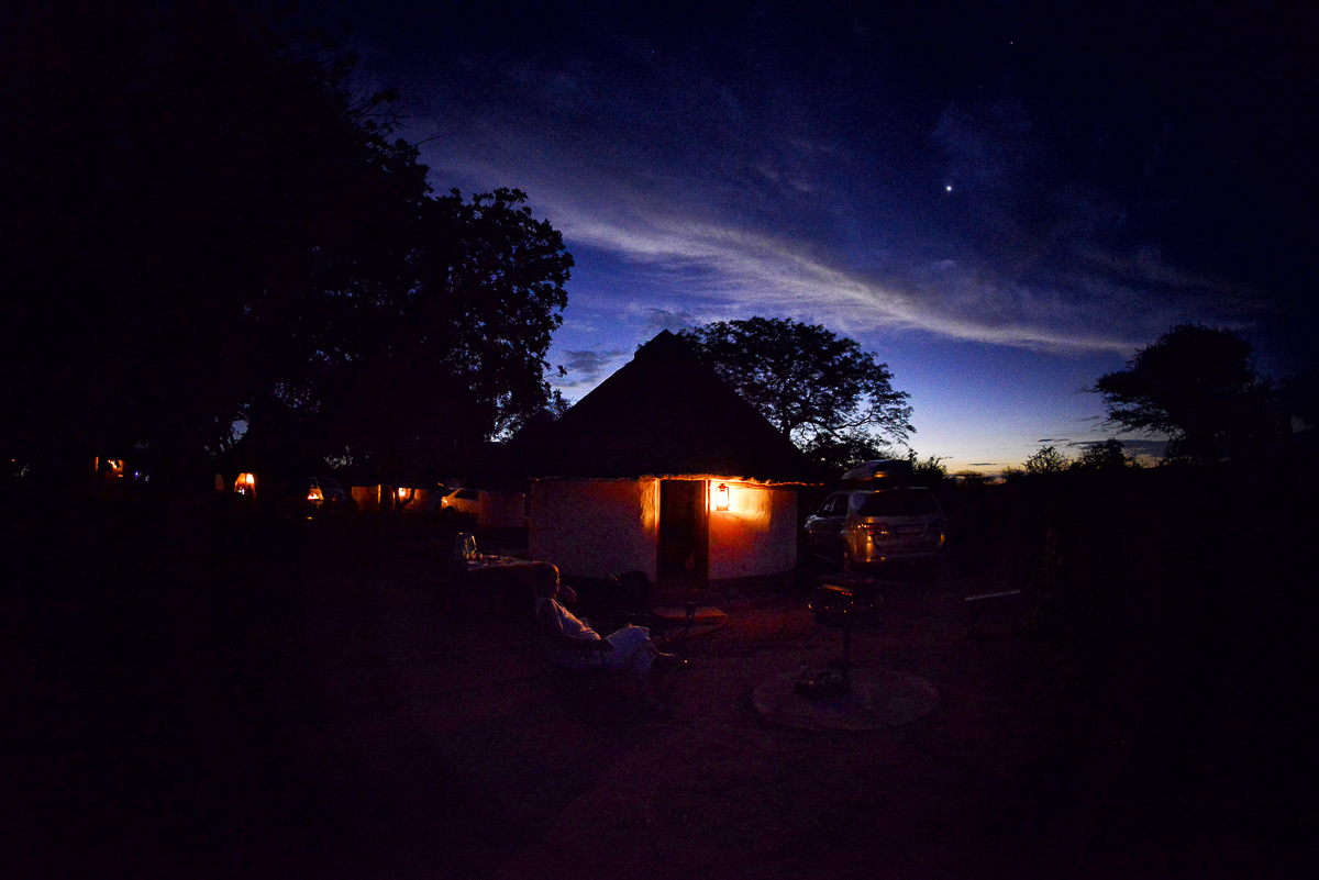 Balule camp at night in the Kruger National Park