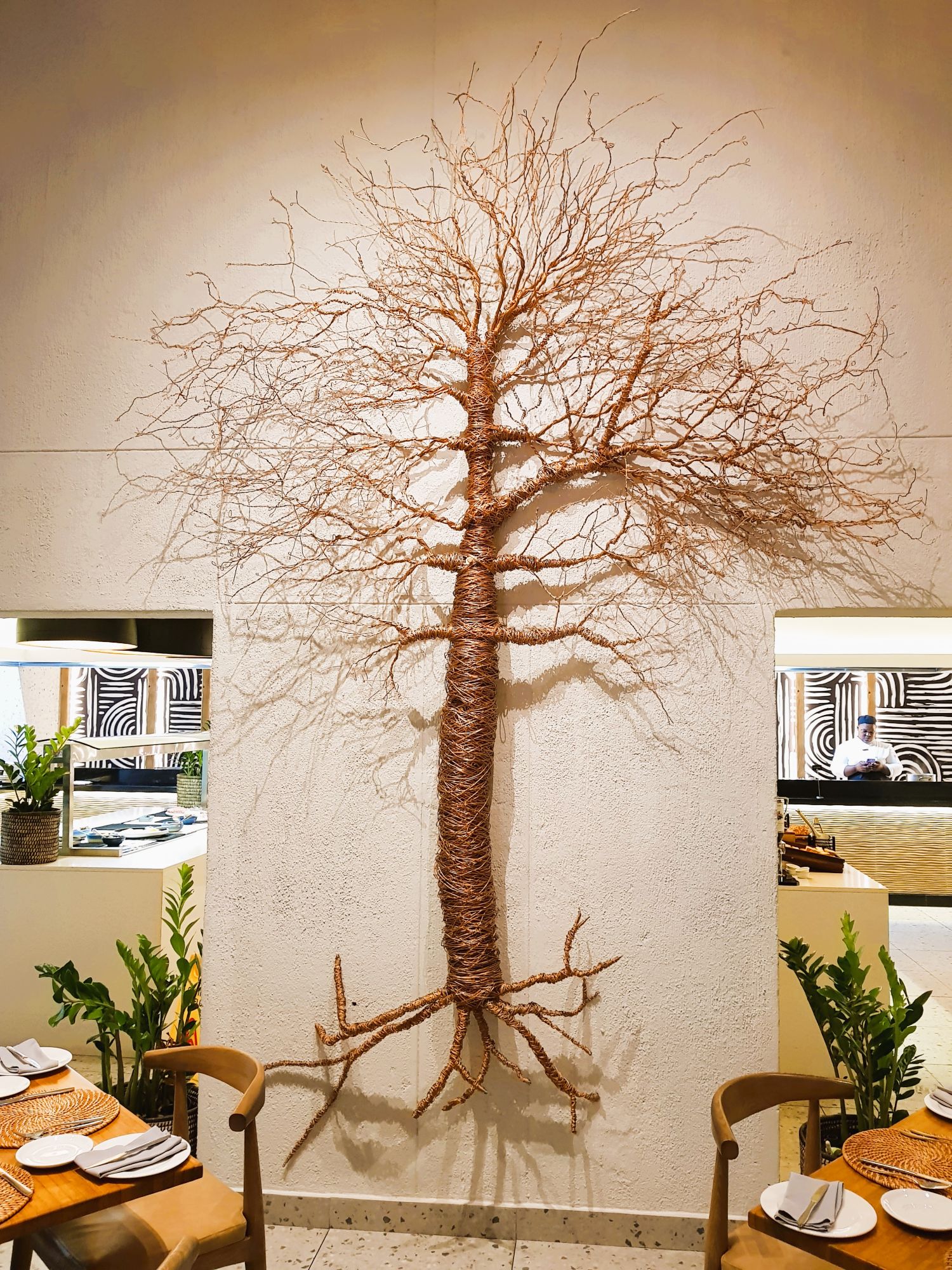 Baobab tree in the Kruger Gate Hotel Restaurant