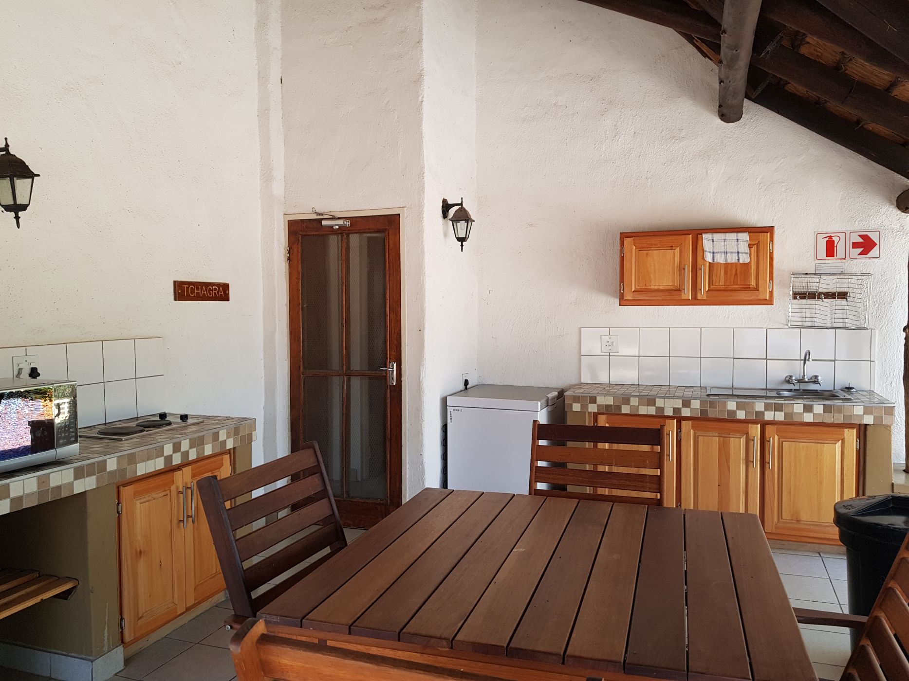 The kitchen at Bateleur Bush camp in the Kruger National Park