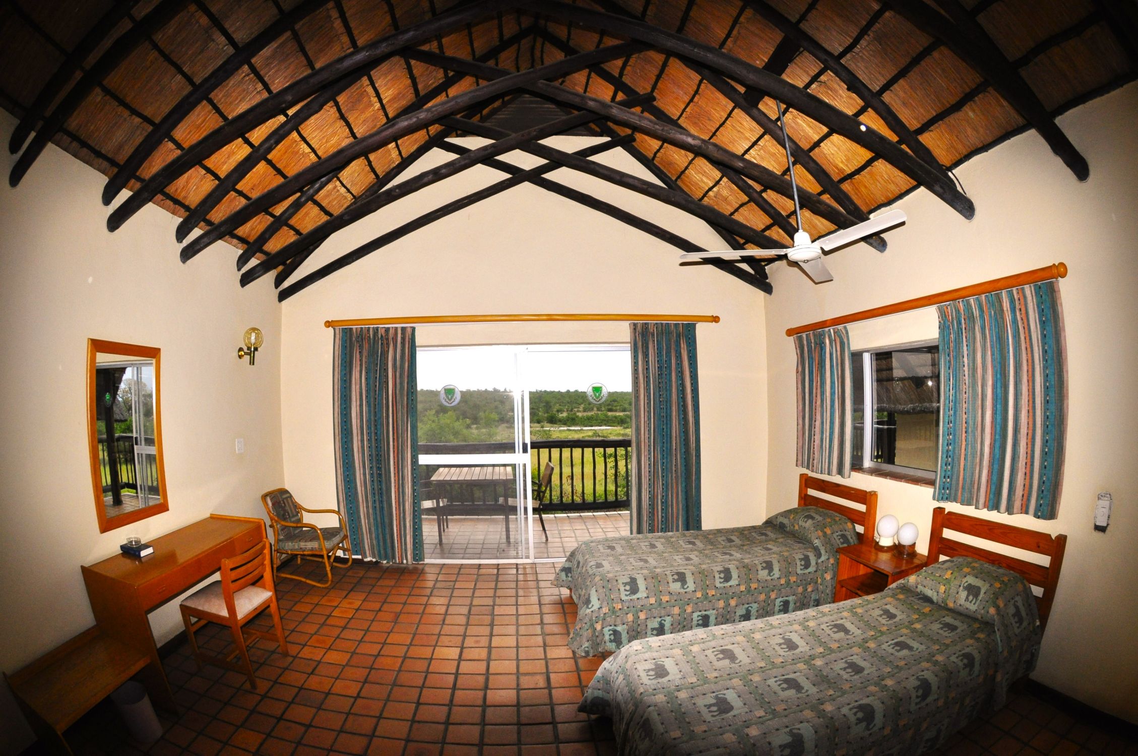 Bedroom at Boulders in the Kruger
