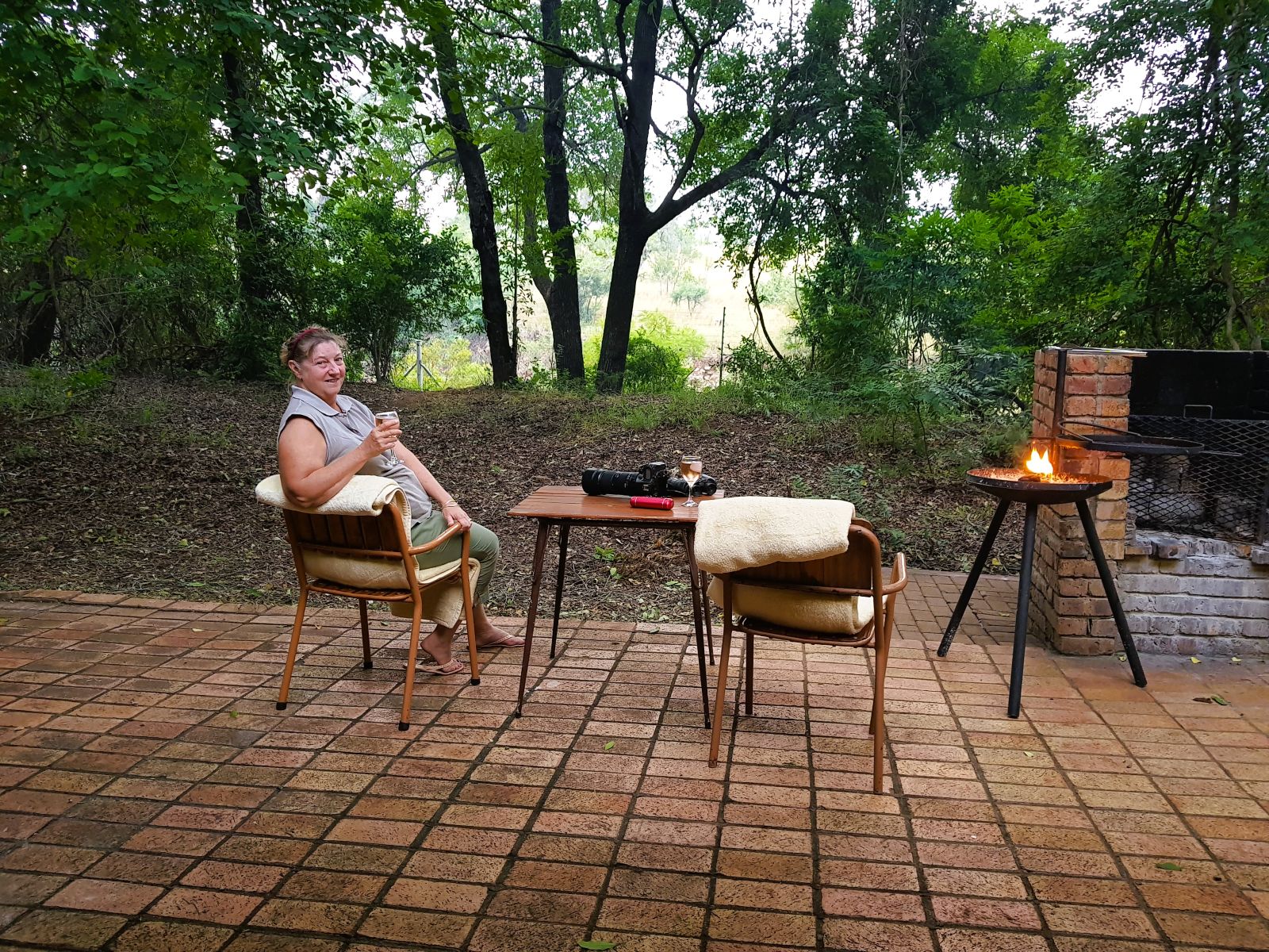 Berg en Dal patio with a view in Kruger National Park