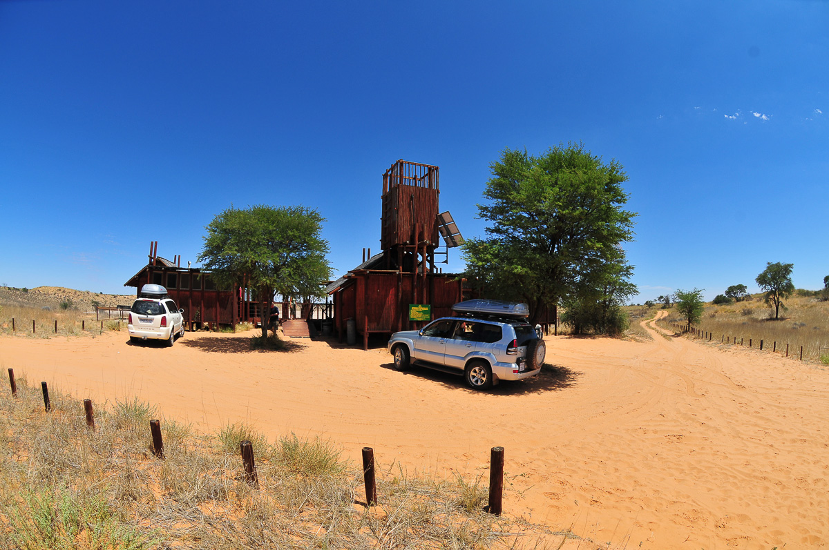 The back end and tower at Bitterpan wilderness camp