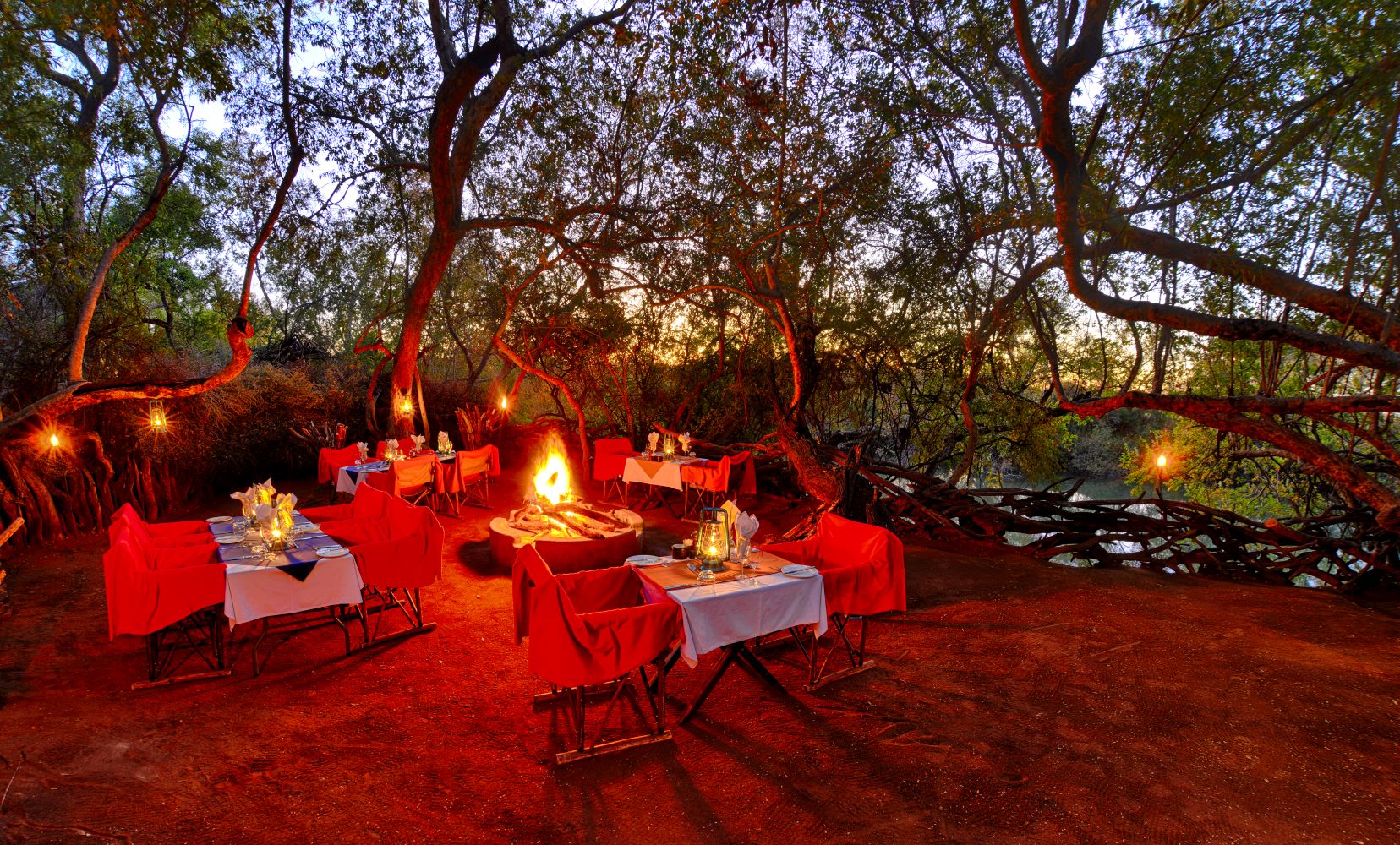 Makanyane Safari Lodge Boma dinner