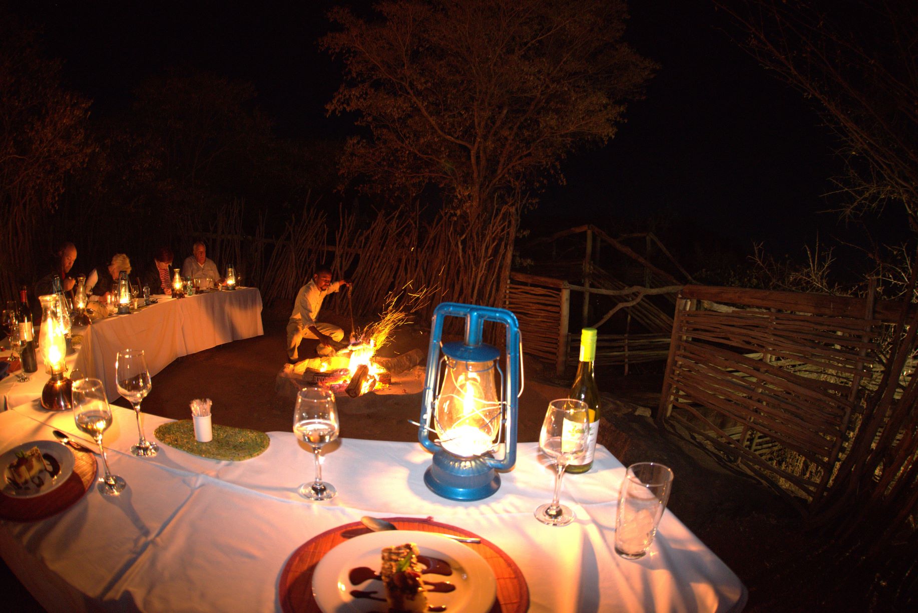 Boma dinner at Buffalo Ridge Lodge in Madikwe Game Reserve
