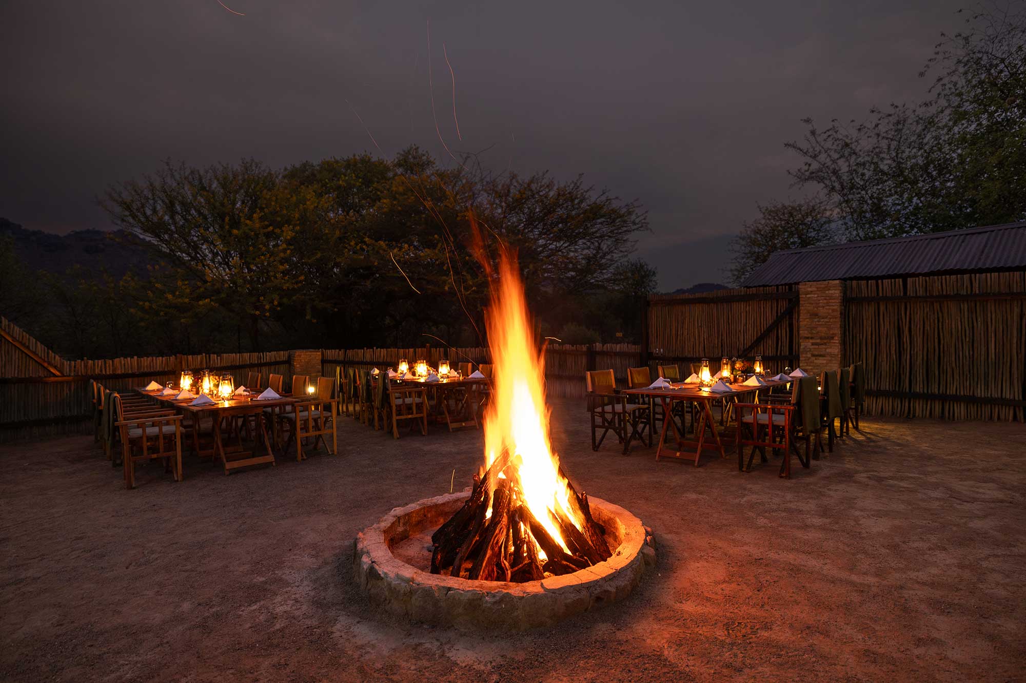 Boma Dinner at Shepherds Tree Lodge