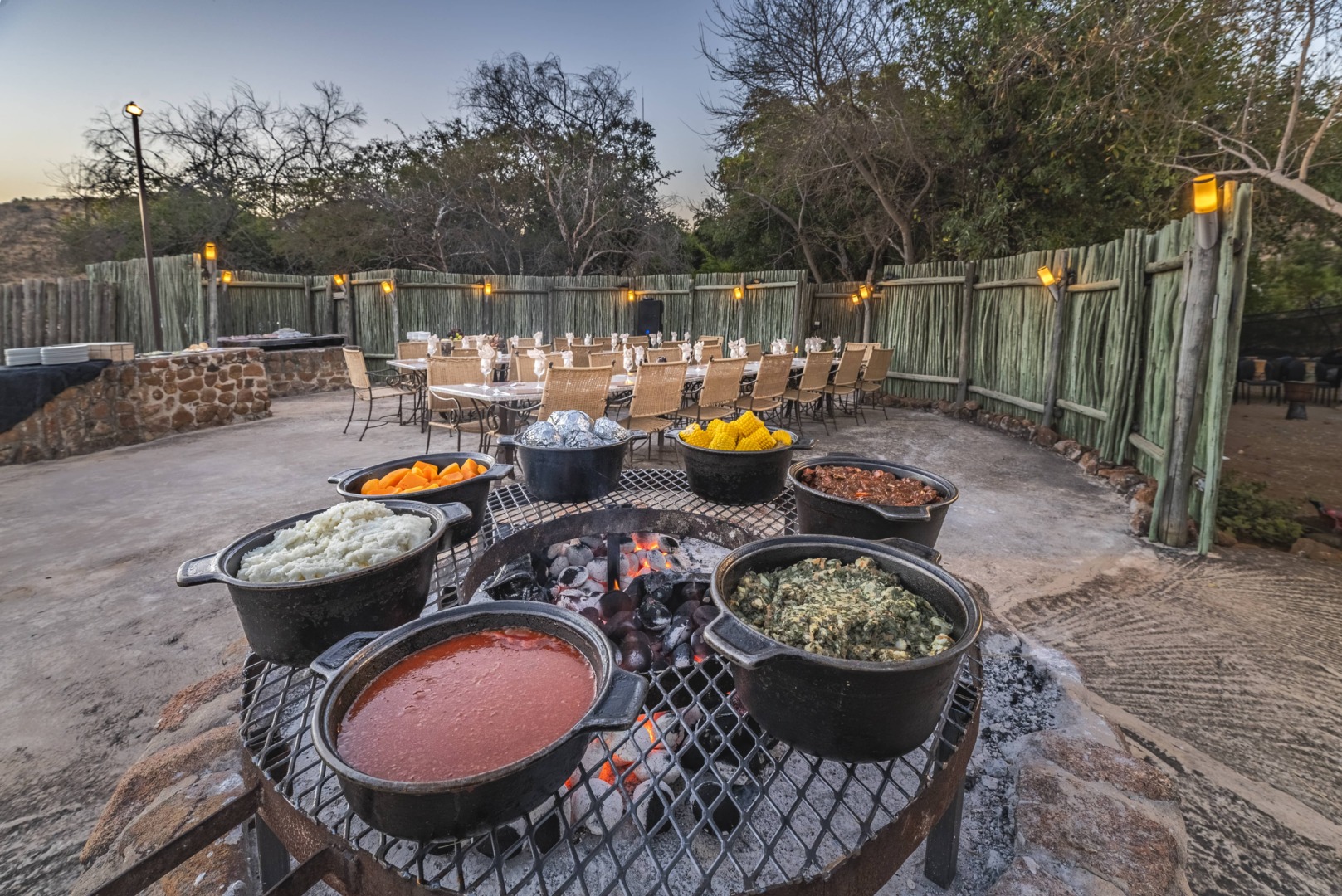 Kwa Maritanes Boma dinner