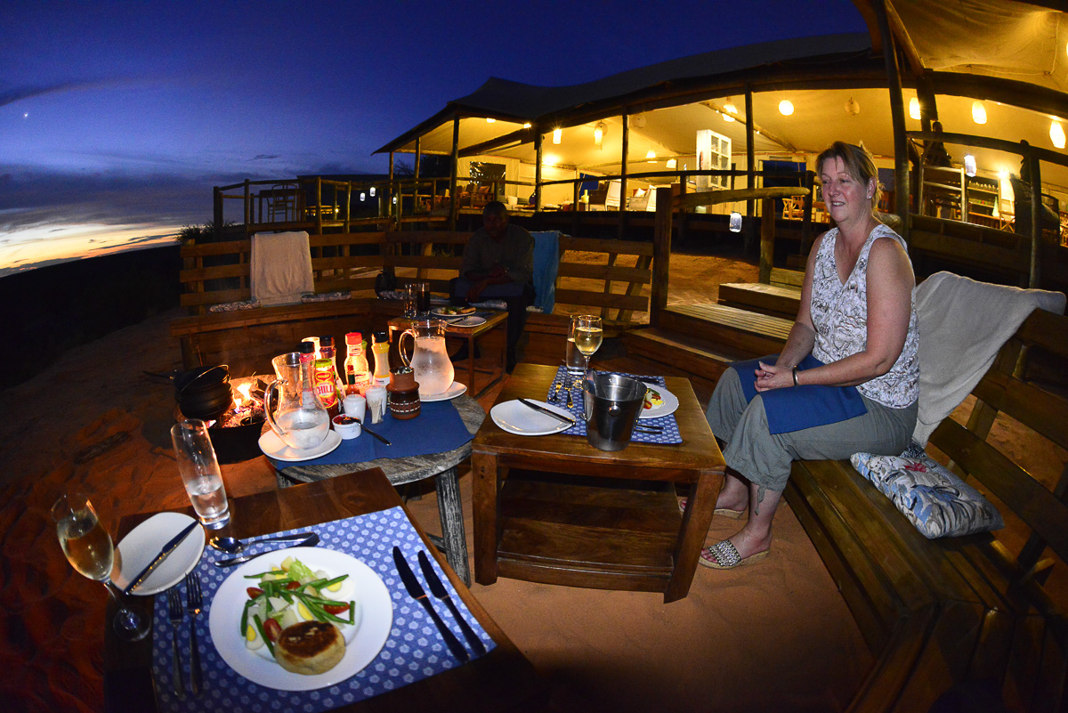 Boma dinner starter at Polentswa