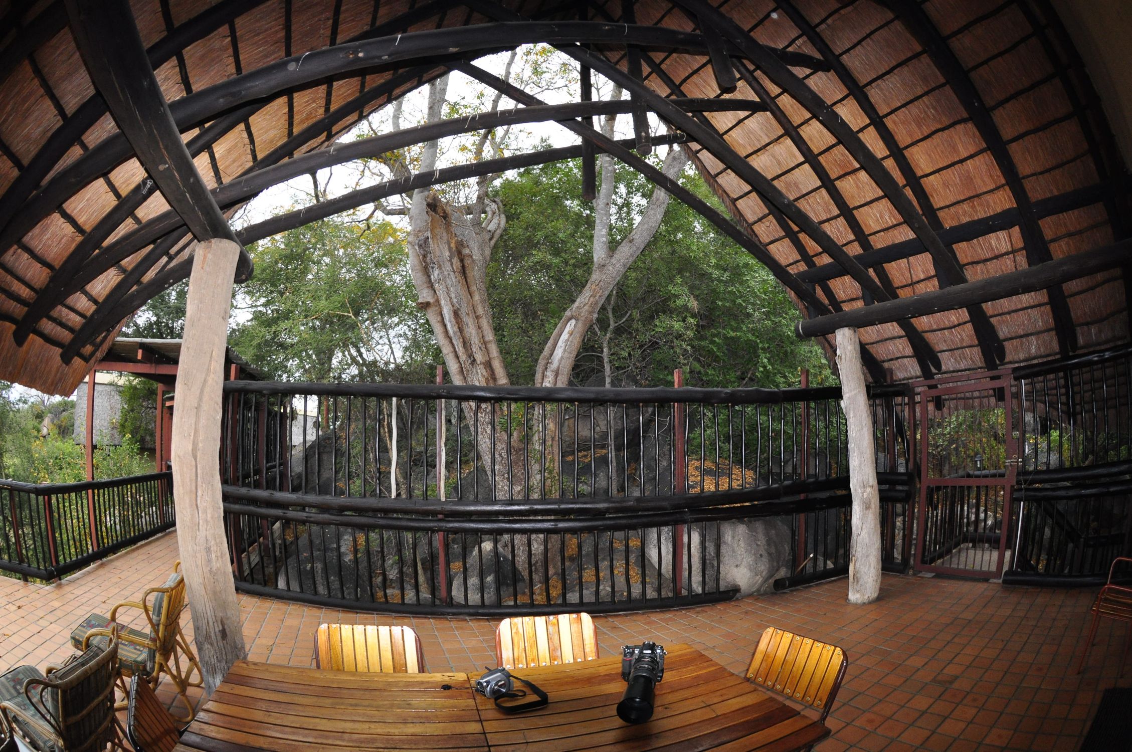 Covered Patio and walk way at Boulders in the Kruger