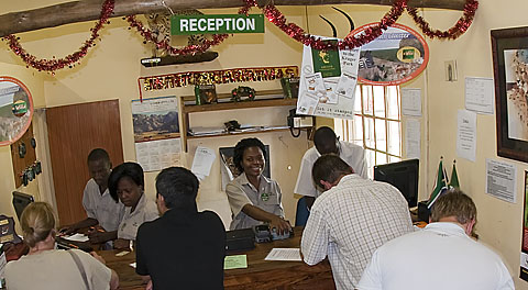 Crocodile Bridge Camp reception