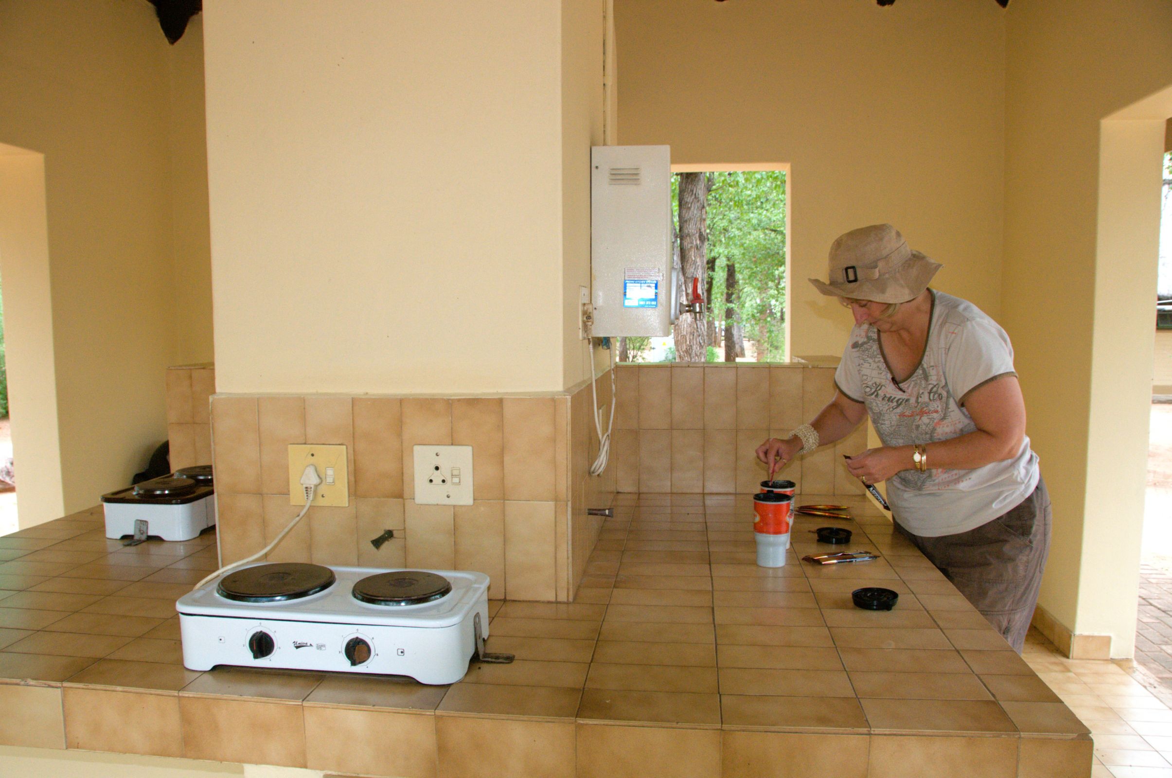 Communal Kitchen in Shingwedzi rest camp in the Kruger National Park