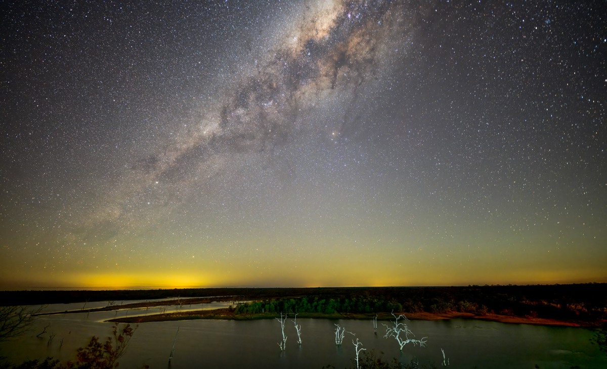 Milky way from Mopani camp Milky way from Mopani camp