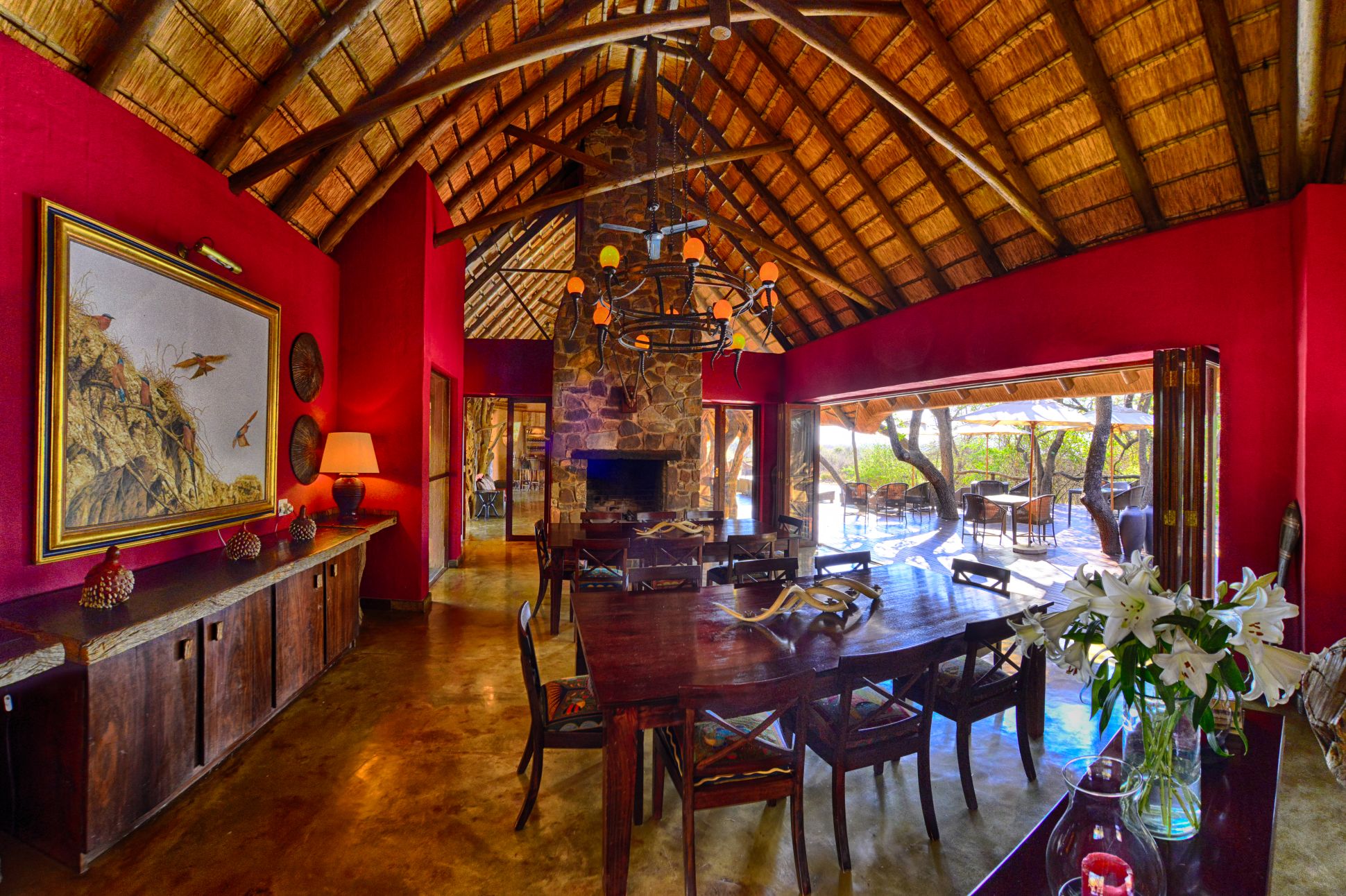 diningroom at Motswiri Private Safari Lodge