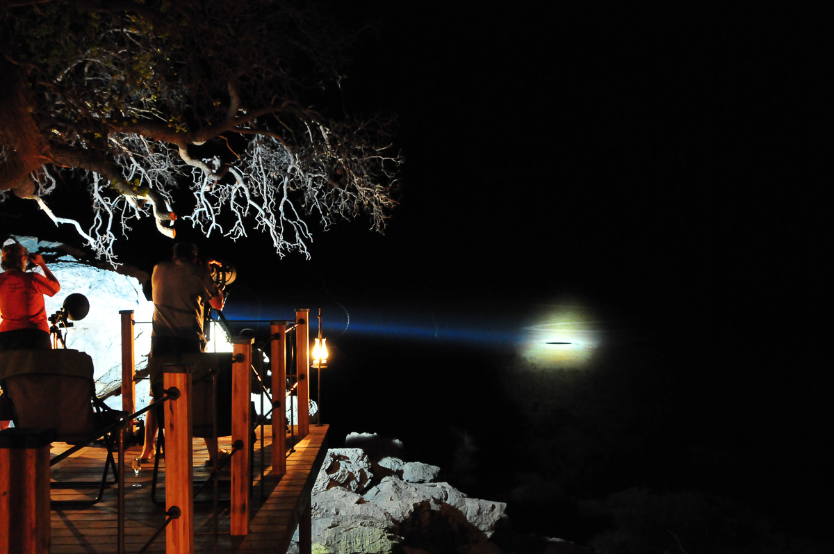 Dolomite waterhole at night