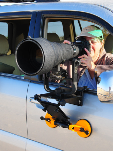 Eckla Eagle cardoor lens mount in Etosha