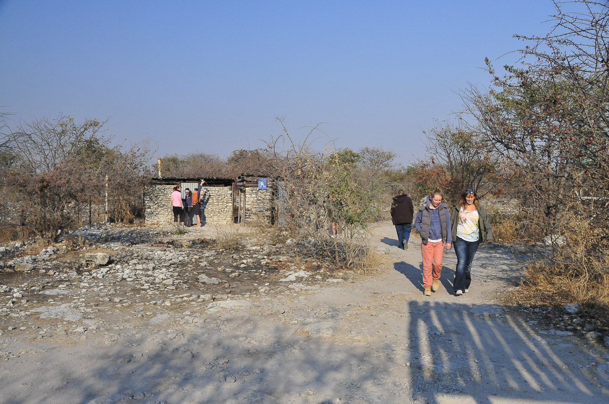 basic ablutions at picnic site in Etosha