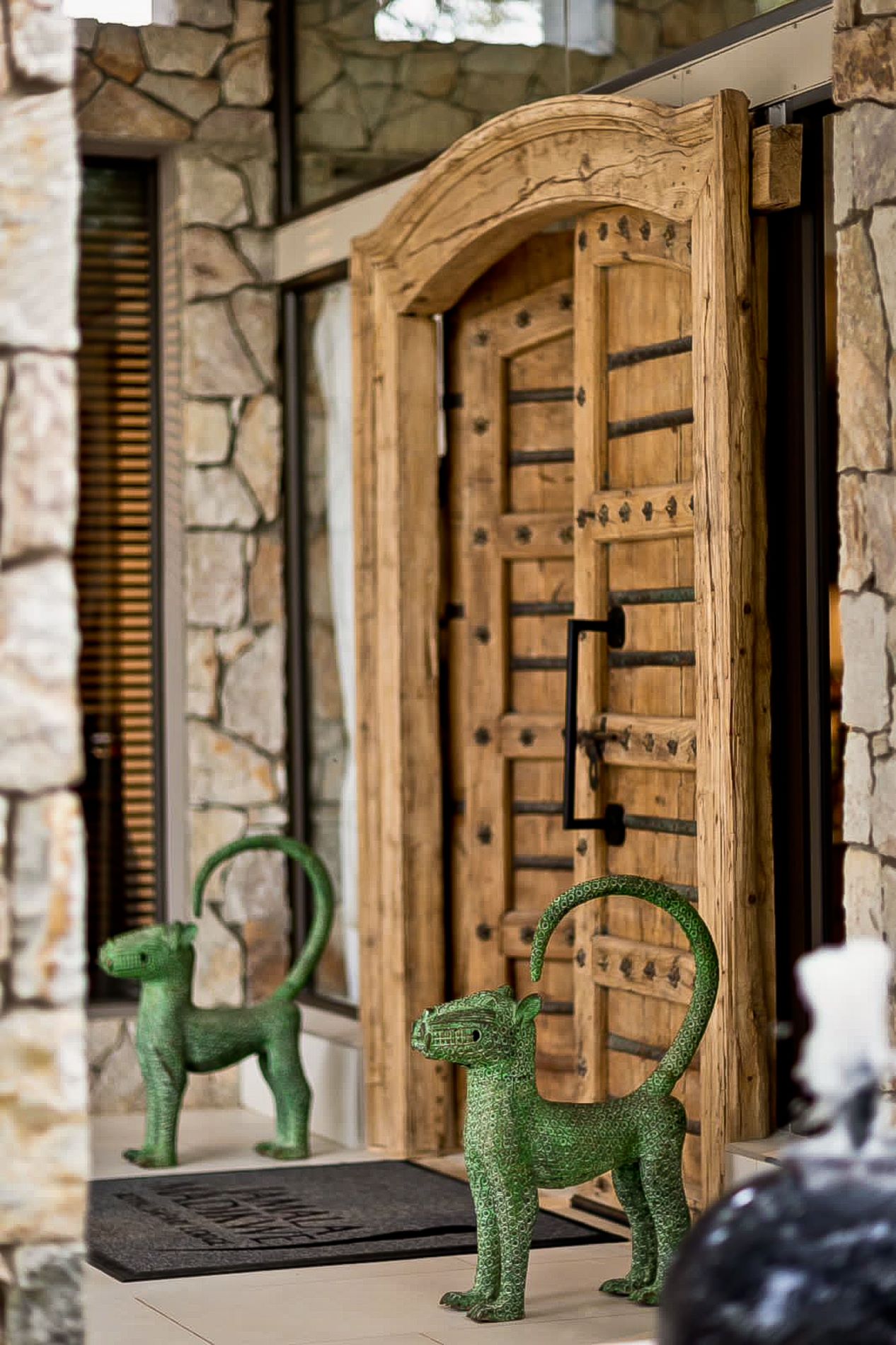 Jamala Madikwes front door Jamala Madikwes front door
