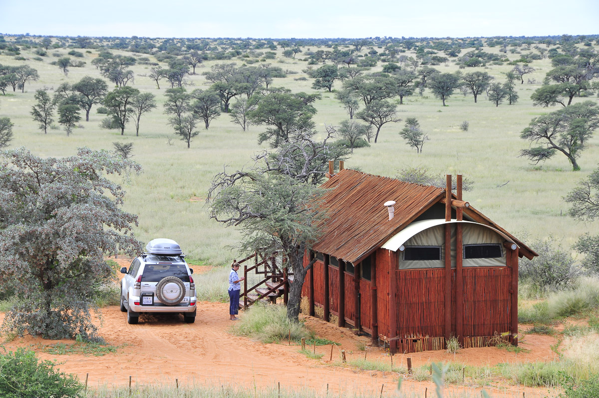 tower view of our cabin at Gharagab