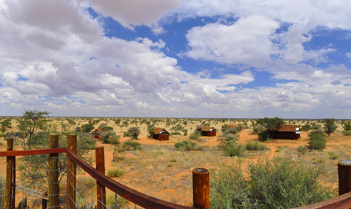 view over Gharagab camp from the platform