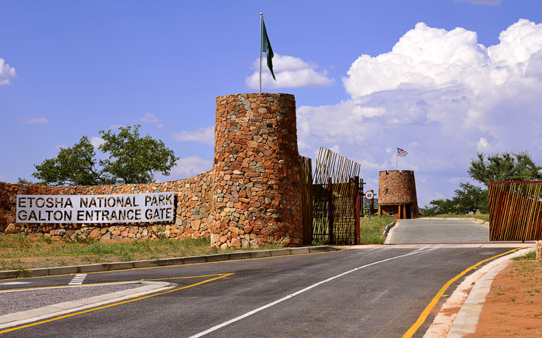 The new Galton Gate to Etosha National Park