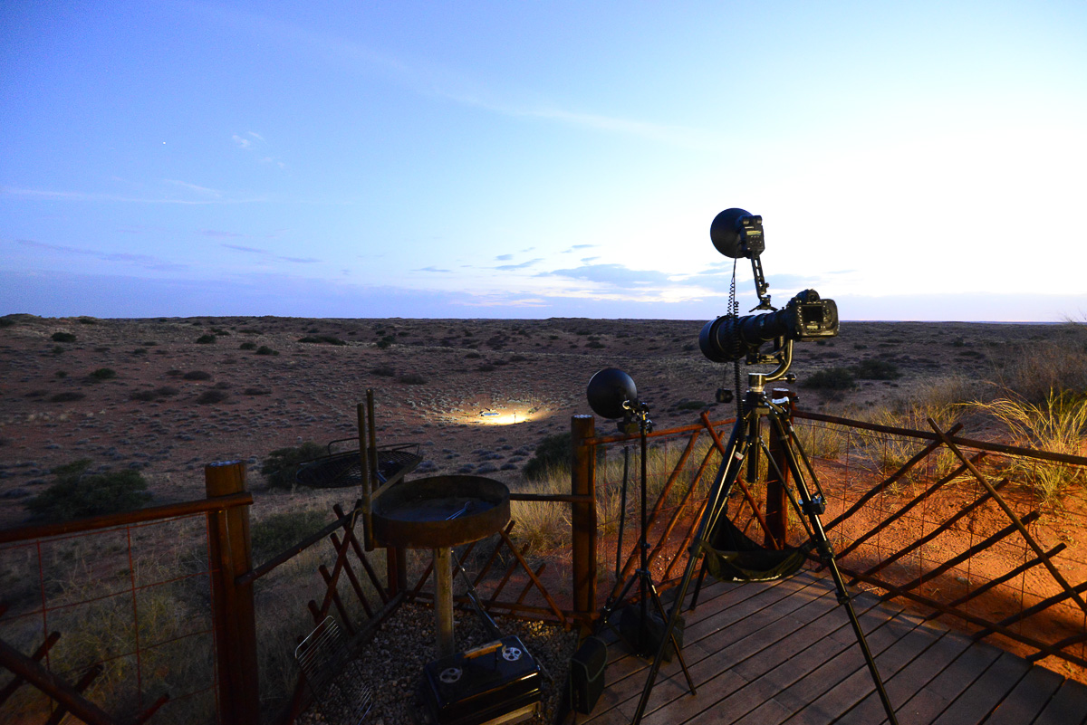 Gear setup for KielieKrankie waterholes nightlife