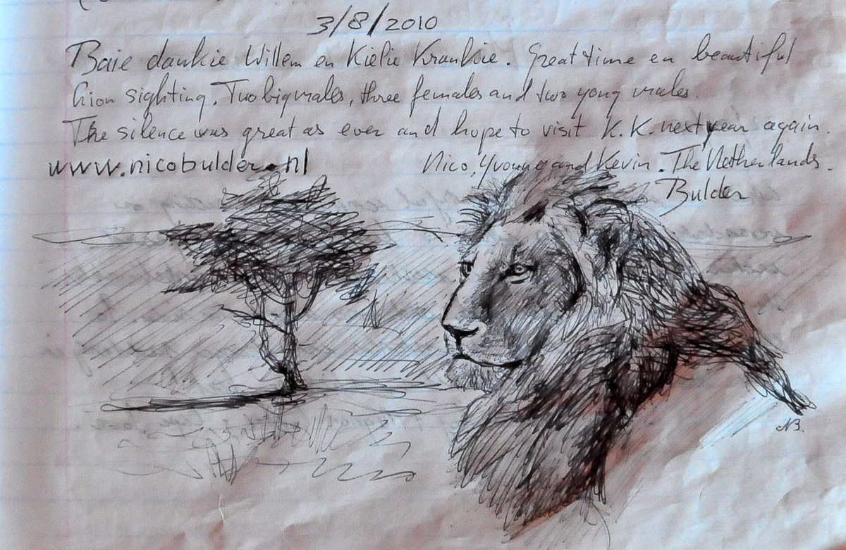 Guest books in our KielieKrankie cabin