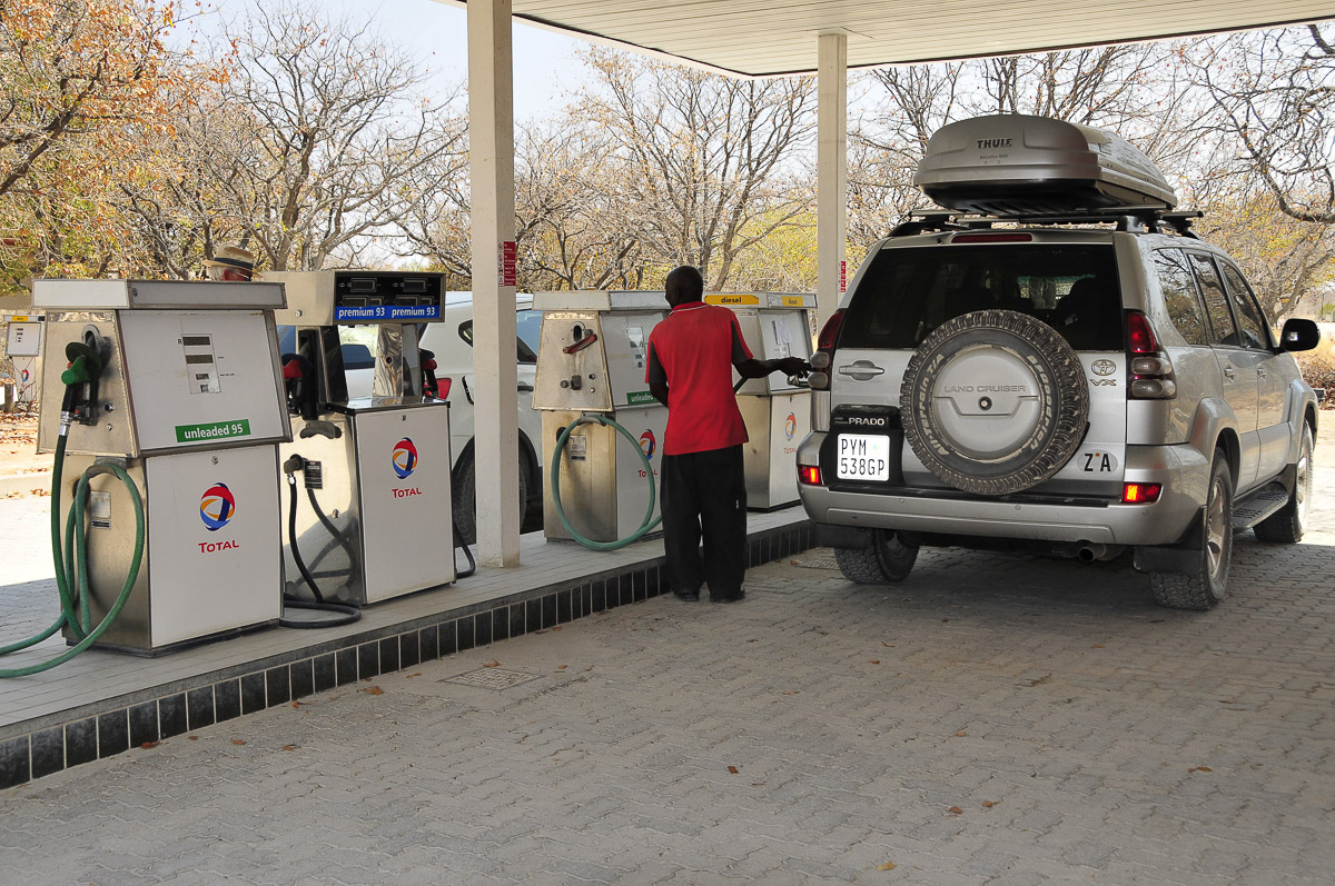 Halali camps petrol station