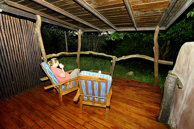 Idube chalet deck Idube chalet deck