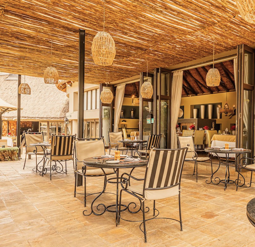 Ivory Tree Lodge outside dining terrace