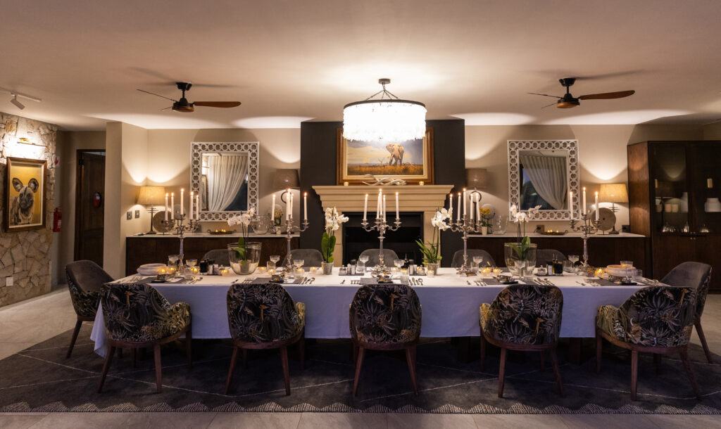 The large dining room at Jamala M The large dining room at Jamala M