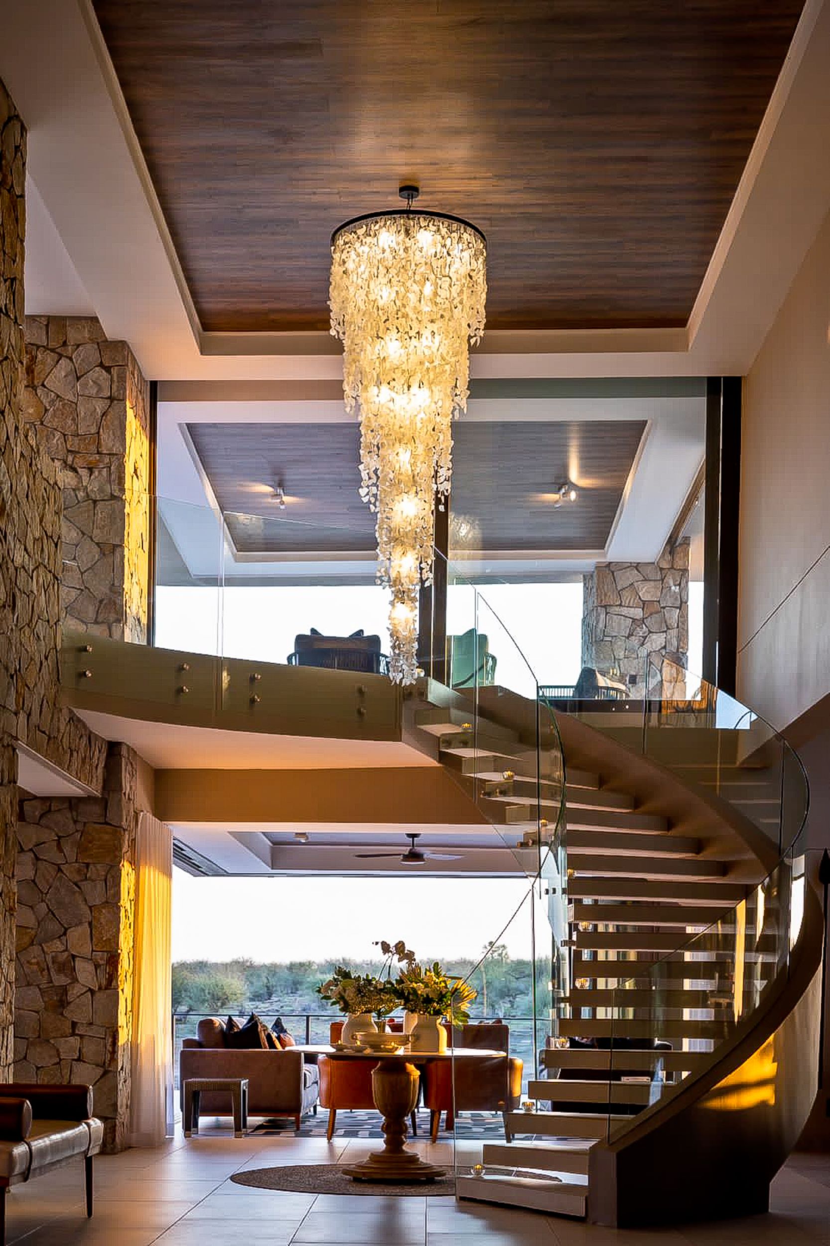 The stunning spiral stair case at Jamala Madikwe Lodge The stunning spiral stair case at Jamala Madikwe Lodge