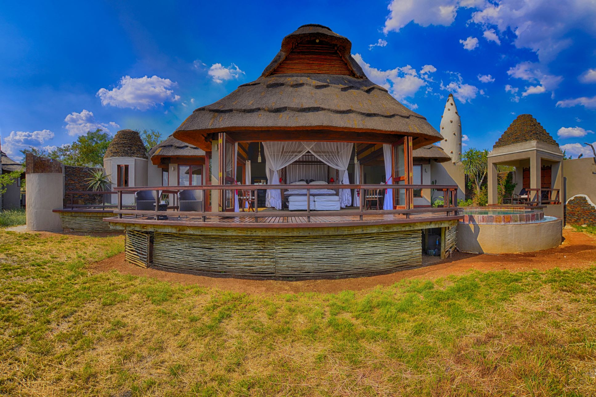 wide view of the villa at Jamala Madikwe Lodge wide view of the villa at Jamala Madikwe Lodge