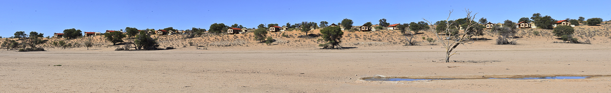 Panoramic view of Kalahari Tented Camp