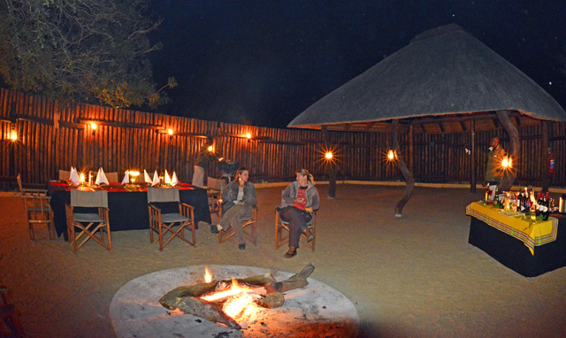 Diner in the Boma Diner in the Boma