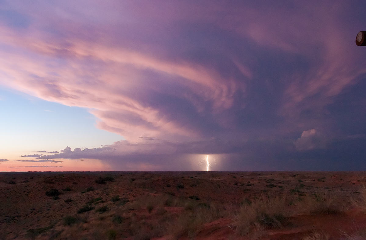 Lightning over the Kgalagadi image taken from KielieKrankie camp