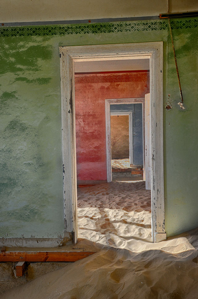 Colored doorways Colored doorways