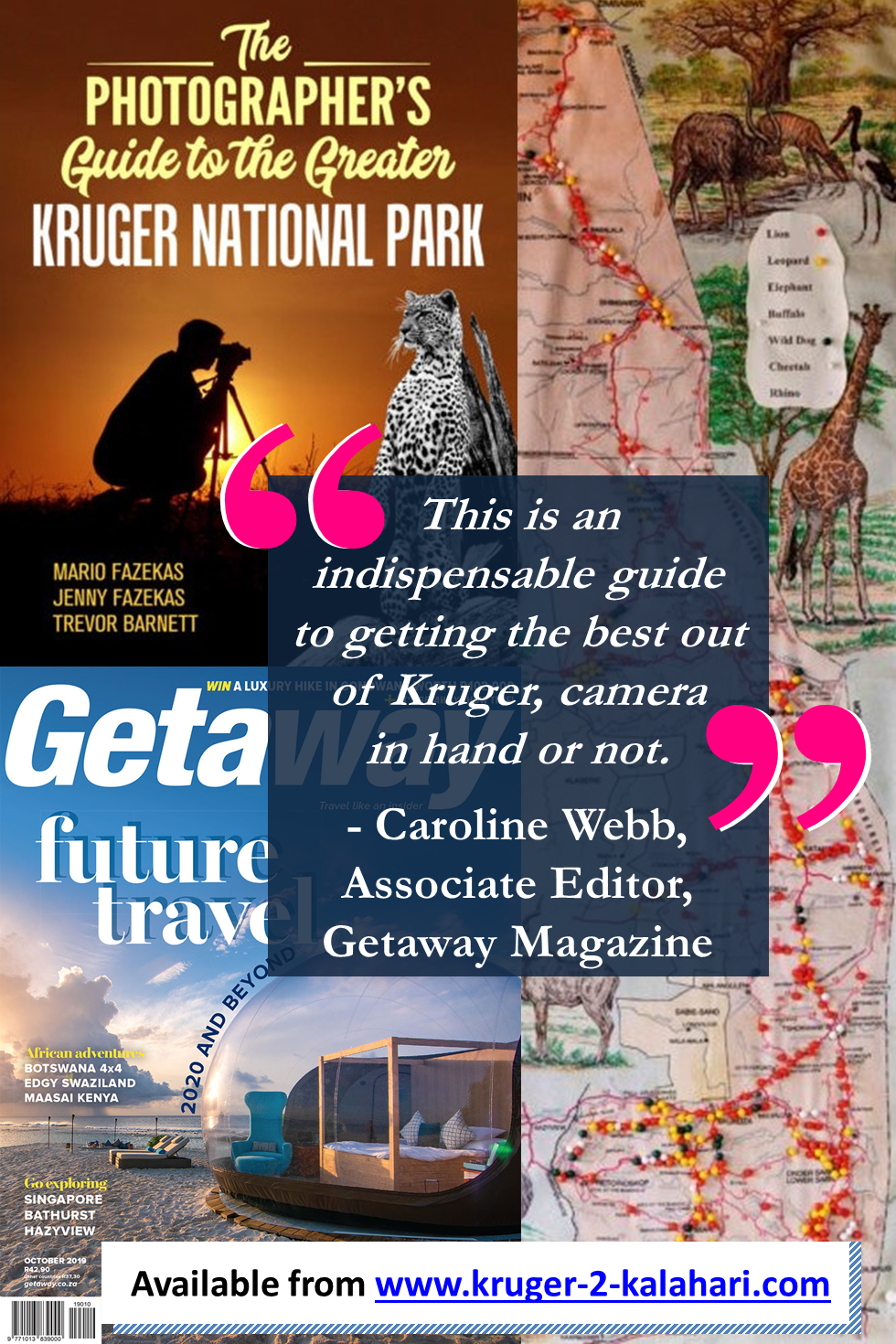 Getaway Magazine review of Kruger Park Photography Guide eBook