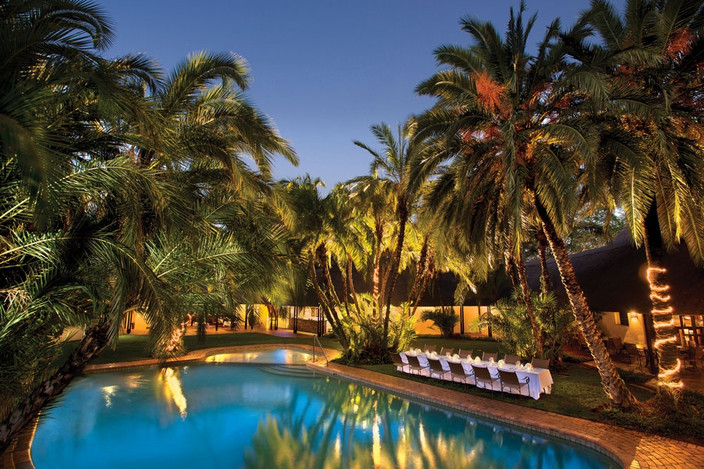 the Oasis swimming pool at Kwa Maritane Lodge