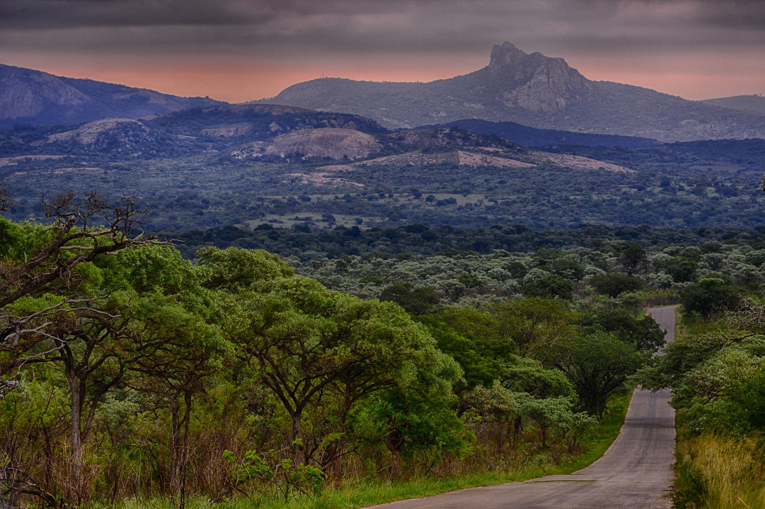 Legogote Mountain image taken from the H1-1 near Numbi Gate in the Kruger National Park