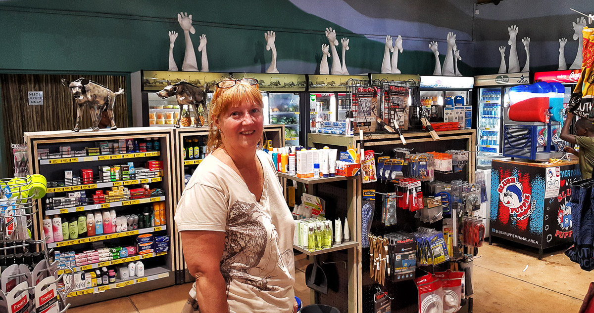 The well stocked Letaba shop