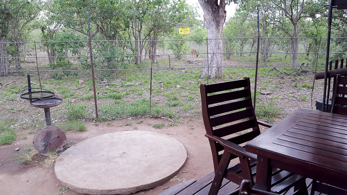 Letaba safari tent deck overlooking the bush