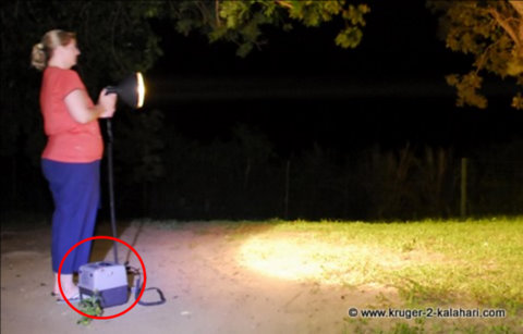 The 13 kilogram Waeco battery